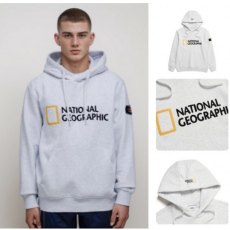 내셔널지오그래픽 후드티 빅로고 약기모 후디