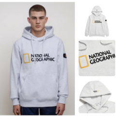 내셔널지오그래픽 후드티 빅로고 약기모 후디