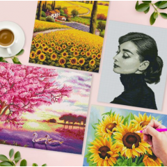 아이러브페인팅 DIY 액자형 비즈 큐빅 보석십자수