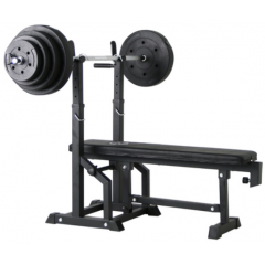 더스포츠 pro 멀티 벤치프레스 스톤/디핑원판10~90kg세트 플랫 인클라인 가정용 접이식 다기능