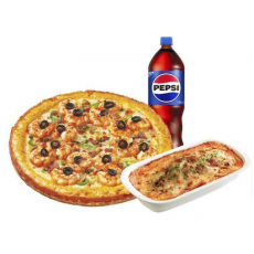 미스터피자 쉬림프골드M+오븐스파게티+콜라1.25L